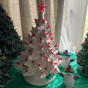 Handmade and hand painted Ceramic Christmas Tree